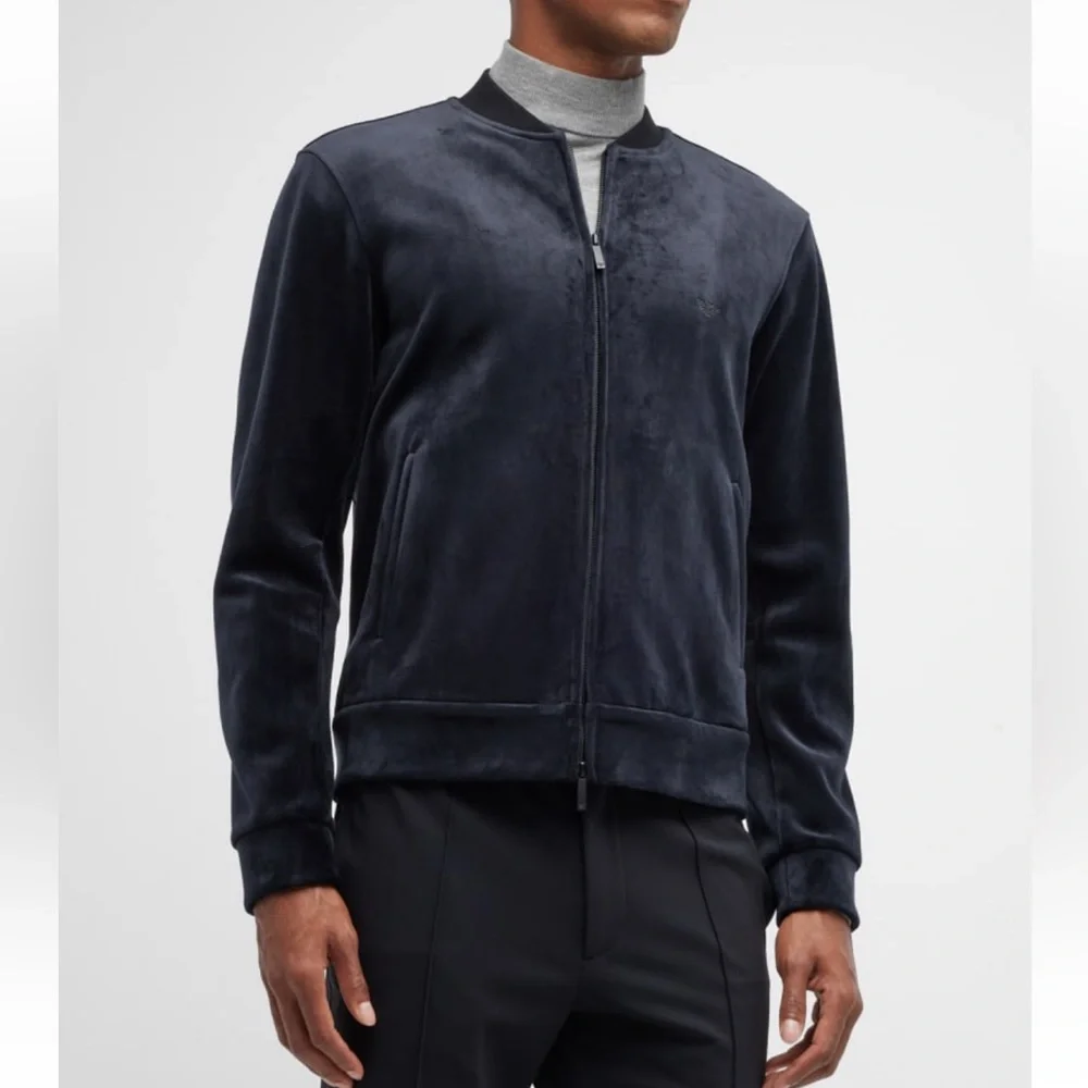 Authentic Emporio Armani velvet full size sweatshirt
